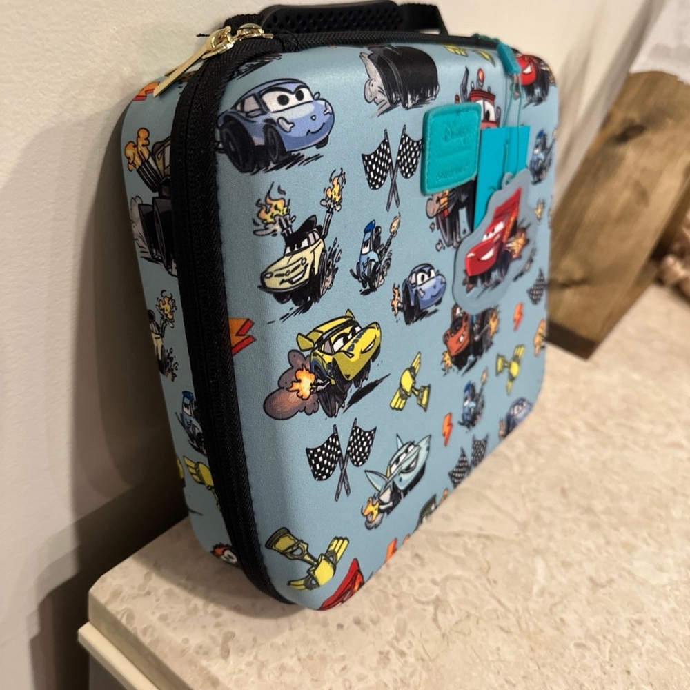 New Posh Peanut Disney Pixar Cars Lightning Mcqueen Activity Toy Case Bag - Picture 2 of 8